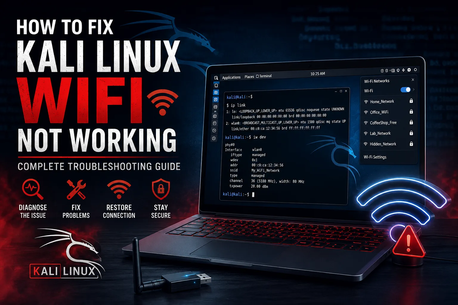 How to Fix Kali Linux WiFi Not Working: Complete Troubleshooting Guide